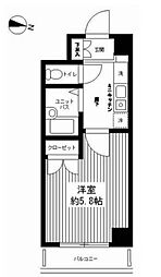 都営浅草線 西馬込駅 徒歩11分の賃貸マンション 3階1Kの間取り