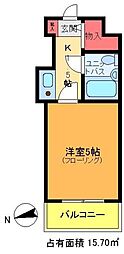 ウインベル新小岩2 1Kの間取図画像