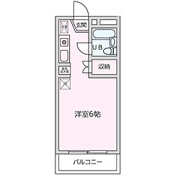 ストークレジデンスナカザワ 1Kの間取図画像