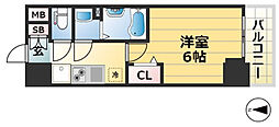 プレサンス兵庫駅前 1Kの間取図画像