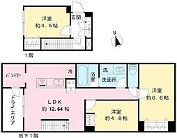 Coeur Blanc八幡山 3LDKの間取図画像