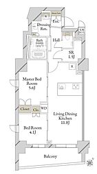 間取図画像 2SLDK