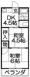 間取図画像 2DK