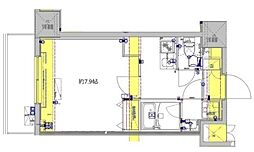 リヴシティ向島参番館 10階1Kの間取り