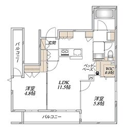 (仮称)森野3丁目メゾン 2LDKの間取図画像
