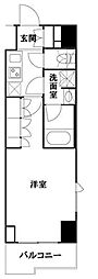 ルーブル池袋弐番館 5階1Kの間取り