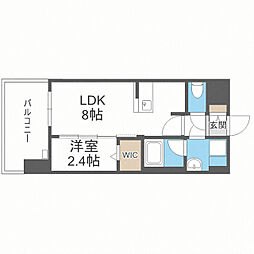 GRANFOREHakataWaterFront 1LDKの間取図画像