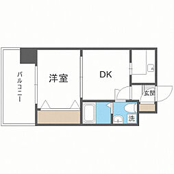 エステート・モア平尾センティモ 2Kの間取図画像