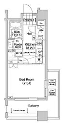 コンフォリア笹塚 10階1Kの間取り