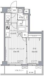 サニーリヴ北新横浜 1LDKの間取図画像