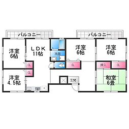 新緑のショコラティエ 1階5LDKの間取り