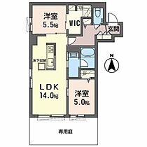 ＡＺＵＲＥ　天道町 0102 ｜ 兵庫県西宮市天道町20-10（賃貸マンション2LDK・1階・61.15㎡） その2