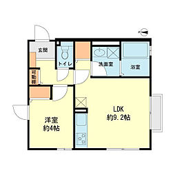 Fort II III 1LDKの間取図画像