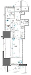 ZOOM川崎EAST 1Kの間取図画像