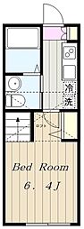 ブエナビスタ 1Kの間取図画像