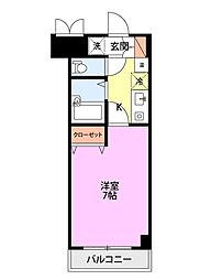 間取図画像 1K