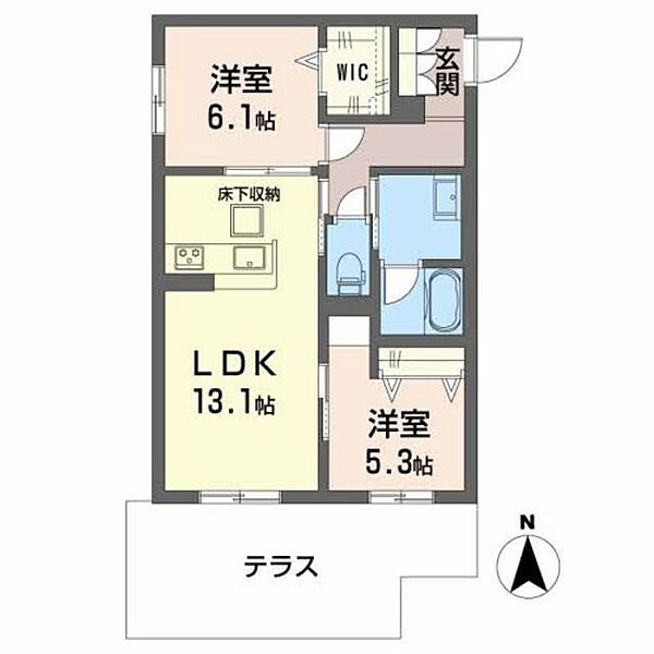 ＯＷＬ　ＦＯＲＥＳＴ 0102｜大阪府大阪市生野区巽中２丁目(賃貸マンション2LDK・1階・60.26㎡)の写真 その2