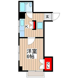 アーバンコート 1Kの間取図画像