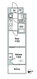 GRANPASEO押上八広 2Kの間取図画像