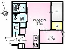 ＲＥＧＡＬＥＳＴ　ラルーチェ本厚木 3階/-