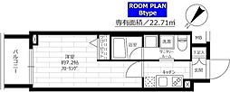 グランドコンシェルジュ蒲田 1Kの間取図画像