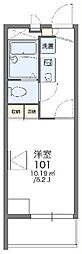 レオパレスメイフラワー 1Kの間取図画像
