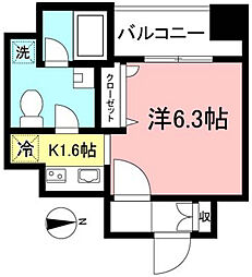 RIZchofu 1Kの間取図画像