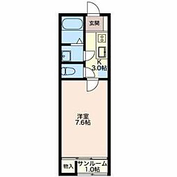 ハウス直 1SKの間取図画像