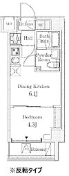 クレアティフ練馬 1DKの間取図画像