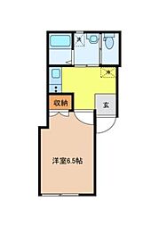 ｅｒｎｅｓｔｏ 2階1Kの間取り