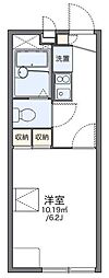レオパレス錦 1Kの間取図画像