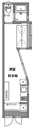 グランドエッグス渋谷笹塚 ワンルームの間取図画像