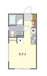MDM西巣鴨 4階ワンルームの間取り