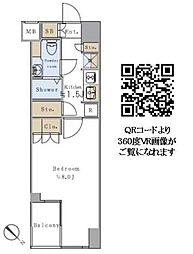 BrilliaistSENDAGAYA 1Kの間取図画像