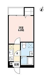 フィネスト 1Kの間取図画像