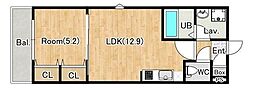 (仮称)ジーメゾン岩槻加倉 1LDKの間取図画像