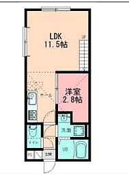 LEXIA中山 1LDKの間取図画像
