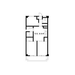綾東ヴィレッジ壱番館 1LDKの間取図画像