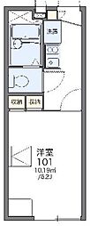 レオパレスJP 1Kの間取図画像