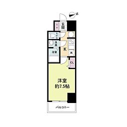 スペーシア日本橋東 1Kの間取図画像