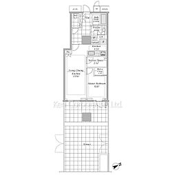 三田ガーデンヒルズウエストヒル 1SLDKの間取図画像