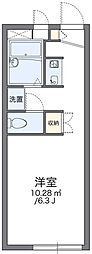 レオパレスＨＩＲＯ 1階1Kの間取り