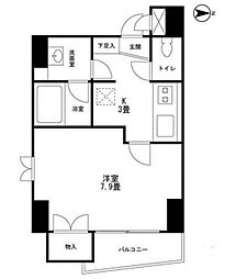 MYハイツ本郷 5階1Kの間取り