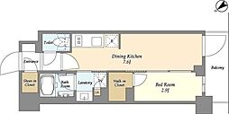 グランカーサ瑞江 1DKの間取図画像