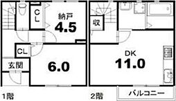 STYLE2 2LDKの間取図画像
