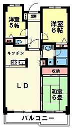 キャピタルステート 3LDKの間取図画像
