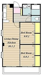 マンション東 2階