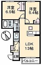 チェルシー A0103 ｜ 山口県山口市維新公園５丁目20-28（賃貸アパート2LDK・1階・53.15㎡） その2