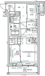 ARKMARK中村橋 2階1SLDKの間取り