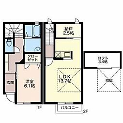 間取図画像 1LDK
